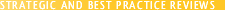 Strategic and Best Practice Reviews